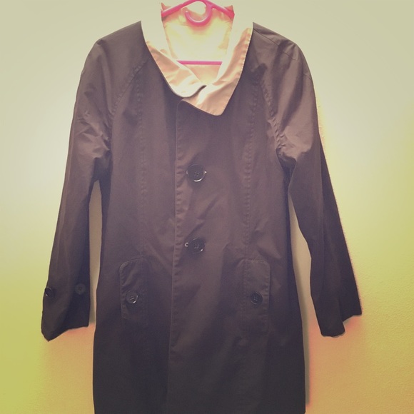 Jackets & Blazers - Black & Tan REVERSIBLE Coat